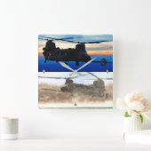 HORLOGE CARRÉE MH-47G CHINOOK (Maison)