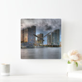 Horloge Carrée Miami, Floride (Maison)