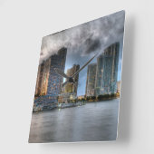 Horloge Carrée Miami, Floride (Angle)