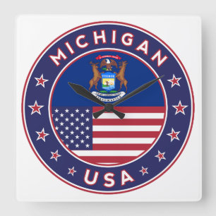 Horloge Carrée Michigan