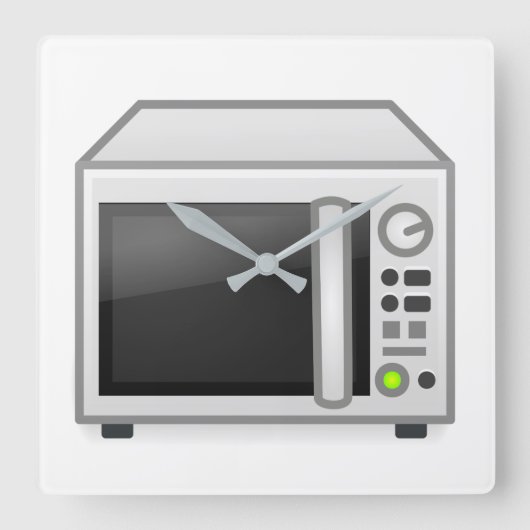 Horloge Carrée Microwave (Recto)