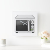 Horloge Carrée Microwave (Maison)