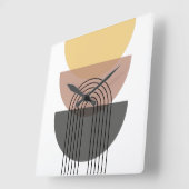 Horloge Carrée Midcentury Modern Acrylic Wall Clock (Angle)