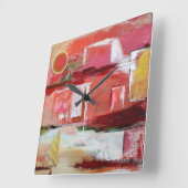Horloge Carrée Midnight Moon Wall Clock (Angle)