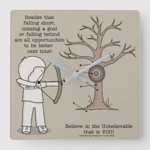 Horloge Carrée Mieux la prochaine fois