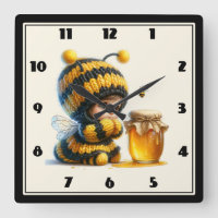 Mignonne fille en costume d'abeille avec miel