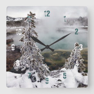 Horloge Carrée Milou Yellowstone