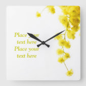 Horloge Carrée Mimosa (Recto)
