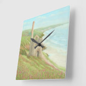 Horloge Carrée Mine d'Ancien Tin, Chemin de la Côte, Cornouailles (Angle)