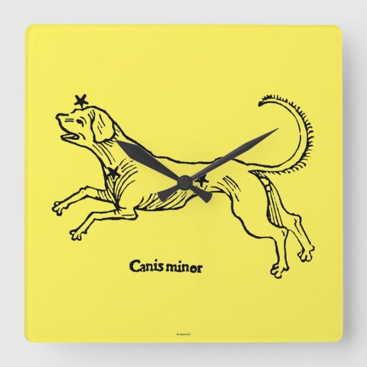 Horloge Carrée Mineur de Canis, 1482 (Recto)