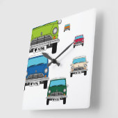 Horloge Carrée Minicar Mad (Angle)