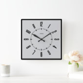 Horloge Carrée Minimaliste moderne personnalisé (Maison)