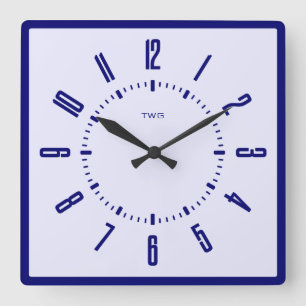 Horloge Carrée Minimaliste moderne personnalisé