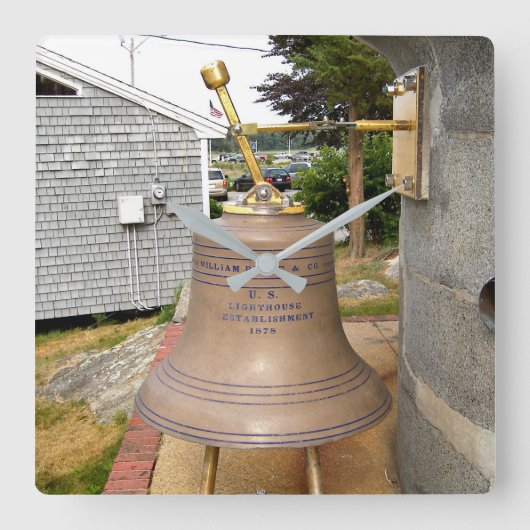 Horloge Carrée Minots Ledge Lighthouse brouillard Bell Carré Horl (Recto)