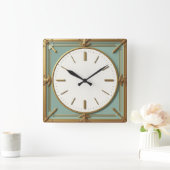 Horloge Carrée Mint Art déco (Maison)
