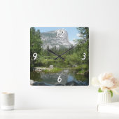 Horloge Carrée Mirror Lake View à Yosemite National Park (Maison)