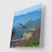 Horloge Carrée Misty Morning at Nobska Point - Cape Cod MA (Angle)