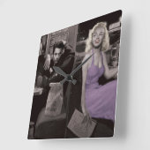 Horloge Carrée Modèle (Angle)