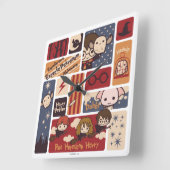 Horloge Carrée Modèle de scènes de dessin animé Harry Potter (Angle)