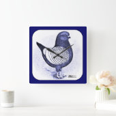 Horloge Carrée Modena Argent (Maison)