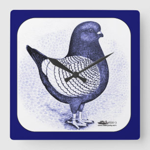 Horloge Carrée Modena Argent