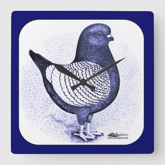 Horloge Carrée Modena Argent (Recto)