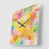 Horloge Carrée Modern (Angle)