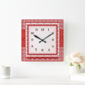 Horloge Carrée Modern Minimalist Square Acrylic Wall Clock (Maison)