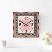 Horloge Carrée Moderne (Maison)