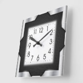 Horloge Carrée Moderne (Angle)