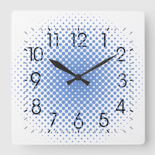 Horloge Carrée Moderne (Recto)