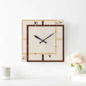 Horloge Carrée Moderne (Maison)
