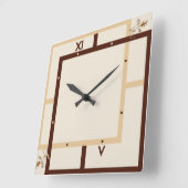 Horloge Carrée Moderne (Angle)