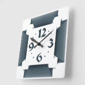 Horloge Carrée Moderne (Angle)