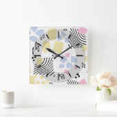 Horloge Carrée Moderne wall clock design . (Maison)