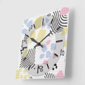 Horloge Carrée Moderne wall clock design . (Angle)