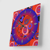 Horloge Carrée Moderne wall clock design . (Angle)