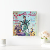 Horloge Carrée Modes De Paris. 2. (Maison)