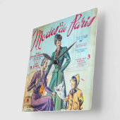 Horloge Carrée Modes De Paris. 2. (Angle)