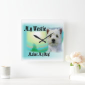 Horloge Carrée Mon Westin Fait Ma Journée (Maison)