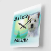 Horloge Carrée Mon Westin Fait Ma Journée (Angle)