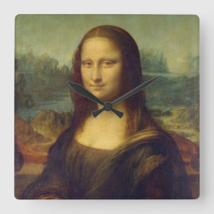 Horloge Carrée Mona Lisa - Leonardo da Vinci