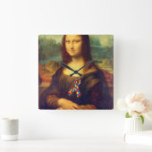Horloge Carrée Mona Lisa With Puzzle (Maison)