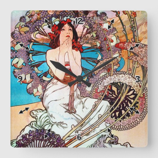 Horloge Carrée Monaco Monte Carlo (Recto)