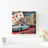 Horloge Carrée Monaco Monte Carlo Luxury Car Watch  (Maison)