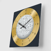 Horloge Carrée Monde Mathématique Du Temps Voyage ~ (Angle)