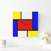 Horloge Carrée Mondrian (Maison)