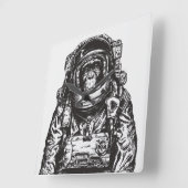 Horloge Carrée Monkey Astronaut (Angle)