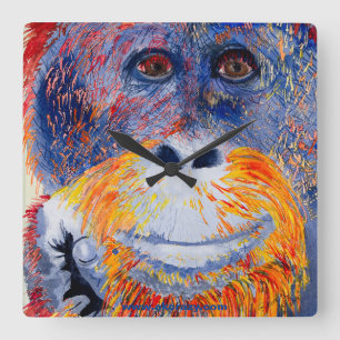 Horloge Carrée Monkey Boy