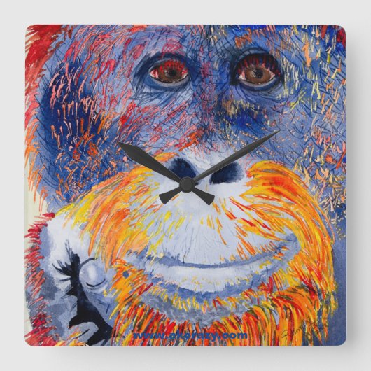 Horloge Carrée Monkey boy (Recto)
